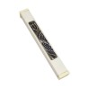Off White Aluminum Mezuzah Case Ornate Shin Whe... | Aluminium Mezuzah