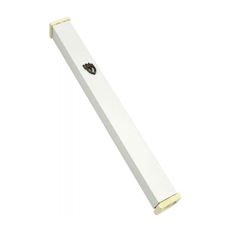 Classic White Aluminum Mezuzah Case Decorative ... | Aluminium Mezuzah