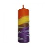 Decorative Handmade Pillar Havdalah Candle Orang... | Havdalah Candles