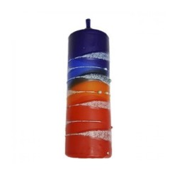 Decorative Handmade Pillar Havdalah Candle Red B... | Havdalah Candles
