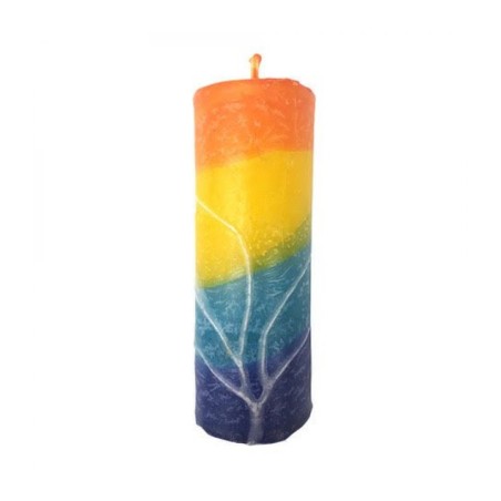 Decorative Handmade Pillar Havdalah Candle Green... | Havdalah Candles