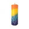 Decorative Handmade Pillar Havdalah Candle Green... | Havdalah Candles