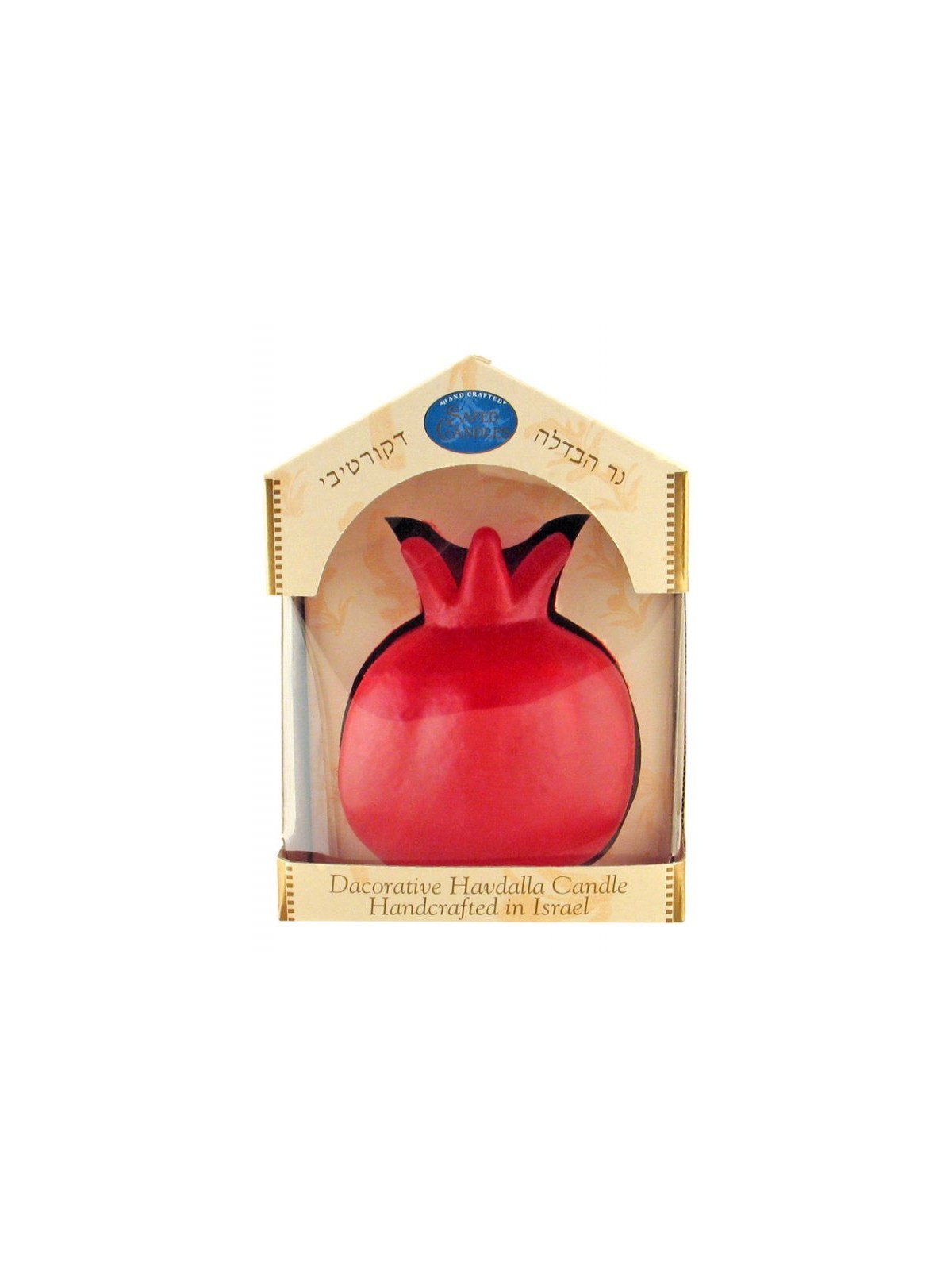 Decorative Handcrafted Havdalah Candle Red Pomeg... | Havdalah Candles