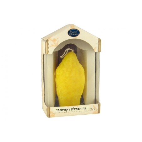 Decorative Handcrafted Etrog Shaped Havdalah Can... | Havdalah Candles