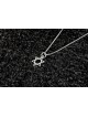 Classic Thin Star of David Silver Pendant , Sterling Silver Family Nec