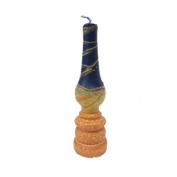 Galilee Style Handmade Lamp Havdalah Candle Blue... | Havdalah Candles