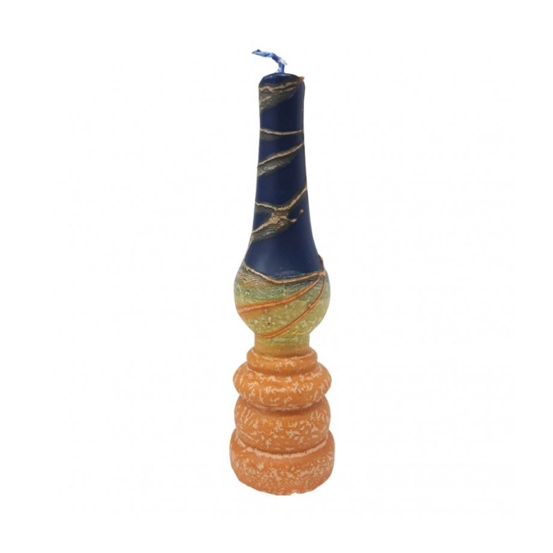 Galilee Style Handmade Lamp Havdalah Candle Blue... | Havdalah Candles