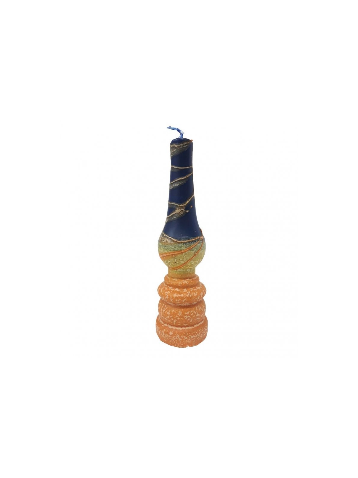 Galilee Style Handmade Lamp Havdalah Candle Blue... | Havdalah Candles