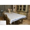 Polyester Shabbat and Yom Tov Classic White Tablecloth | Tablecloths