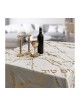 Polyester Shabbat and Yom Tov Tablecloth Gold Marble ... | Tablecloths