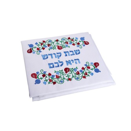 Festive Shabbat and Holiday Tablecloth Red and Blue P... | Tablecloths