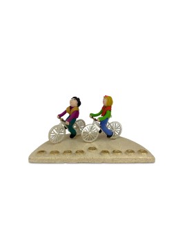 Modern Multi Color Kids Menorah , Colorful Hanukkah Menorahs , Israeli