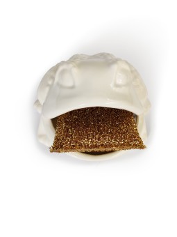 Ceramic Kitchen Sponge Holder Frog-Shaped , Tu B'Av Gifts , Israeli Ju