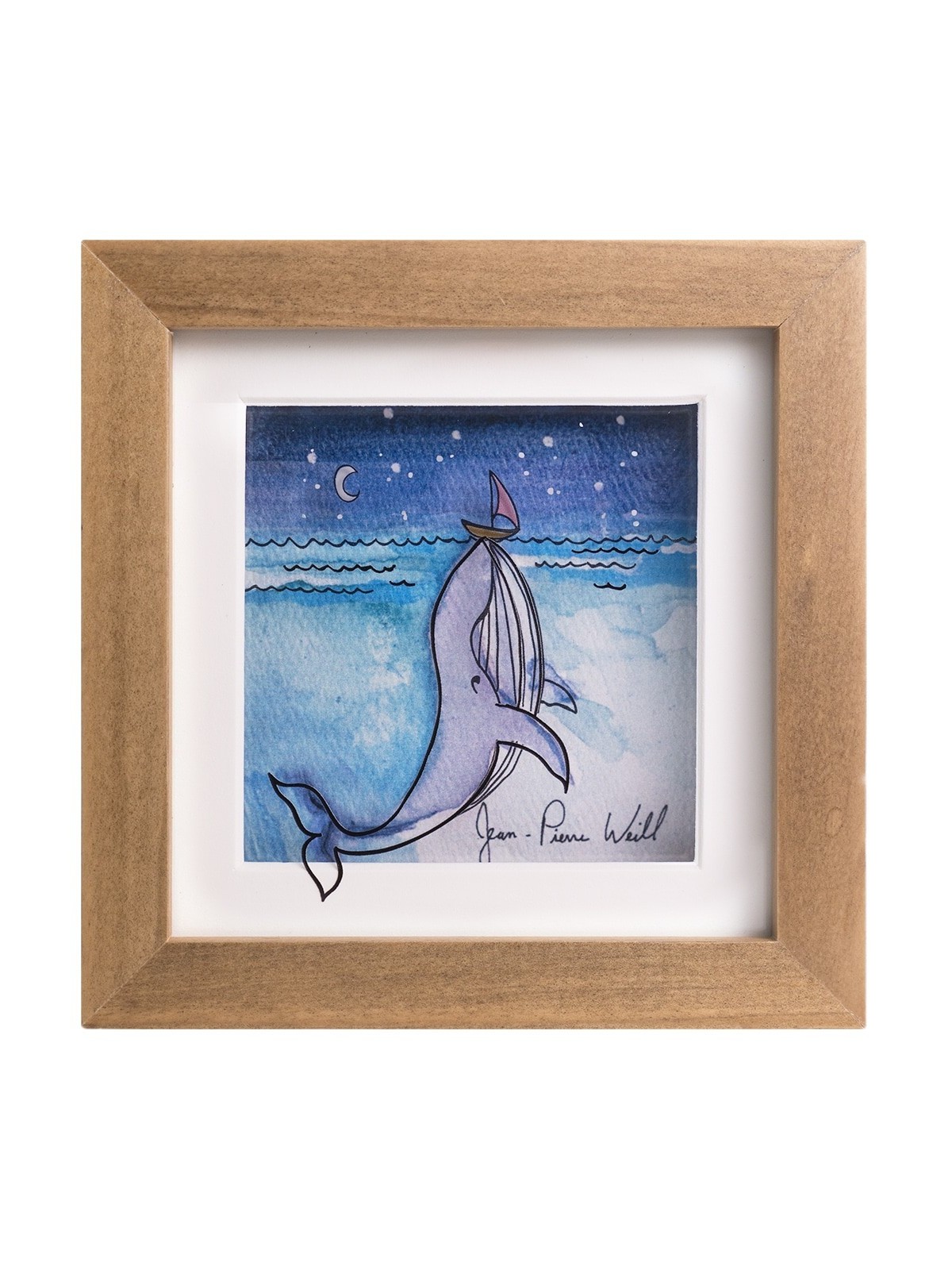 Unique 3D Painting of The Wonder Whale , Tu B'Av Gifts , Israeli Judai