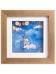 Beautiful 3D Painting of The Flying Bear , Tu B'Av Gifts , Israeli Jud