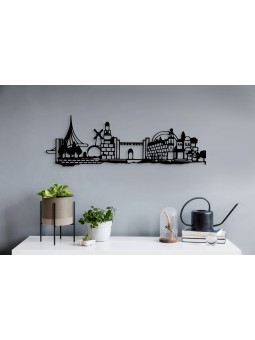 Stunning Past and Present Metal Jerusalem Skyline  , Yigal Natani , Is