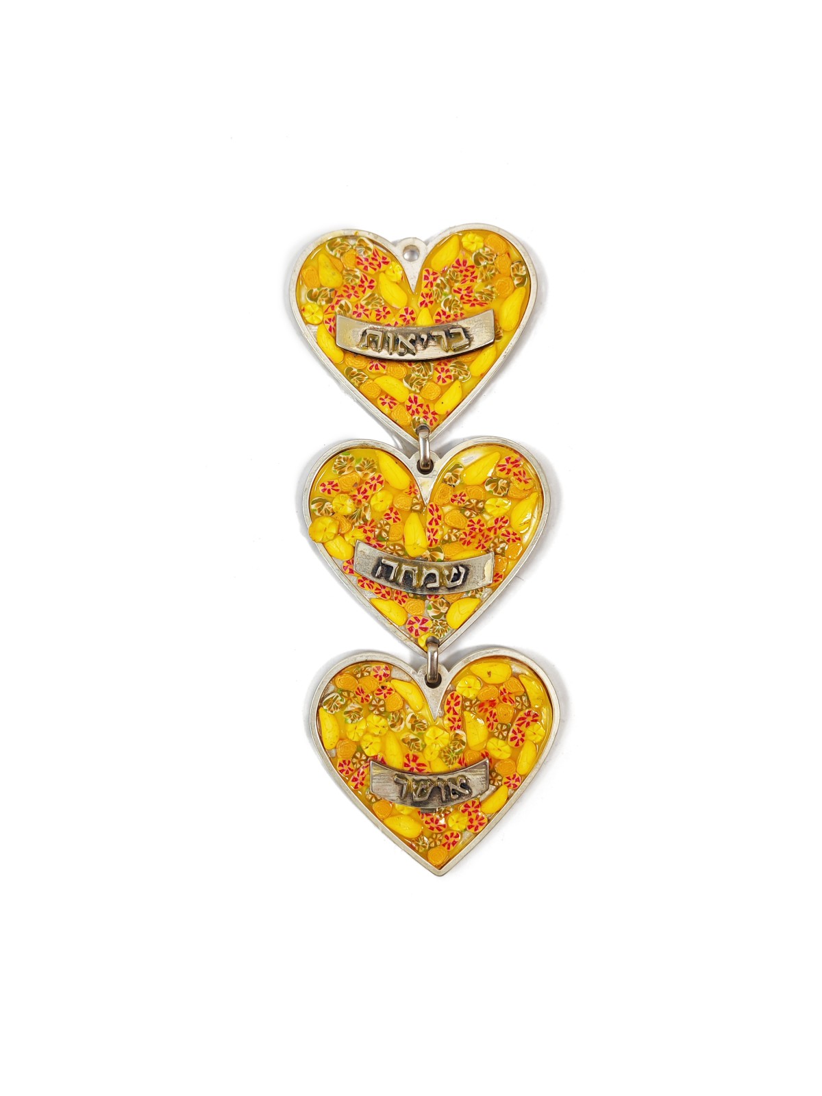Custom Colors Love Hearts Wall Hanging Mobiles , Tu B'Av Gifts , Israe
