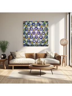 Pansy Flowers Painting with Star of David Symboliz , Jewish Paintings