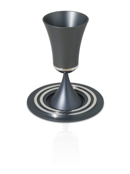Colorful Kiddush Cup with Stem Custom Engraving , Modern Kiddush Cups