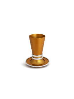 Aluminum Colorful Cup for Kiddush with Bolded Ring , Modern Kiddush Cu