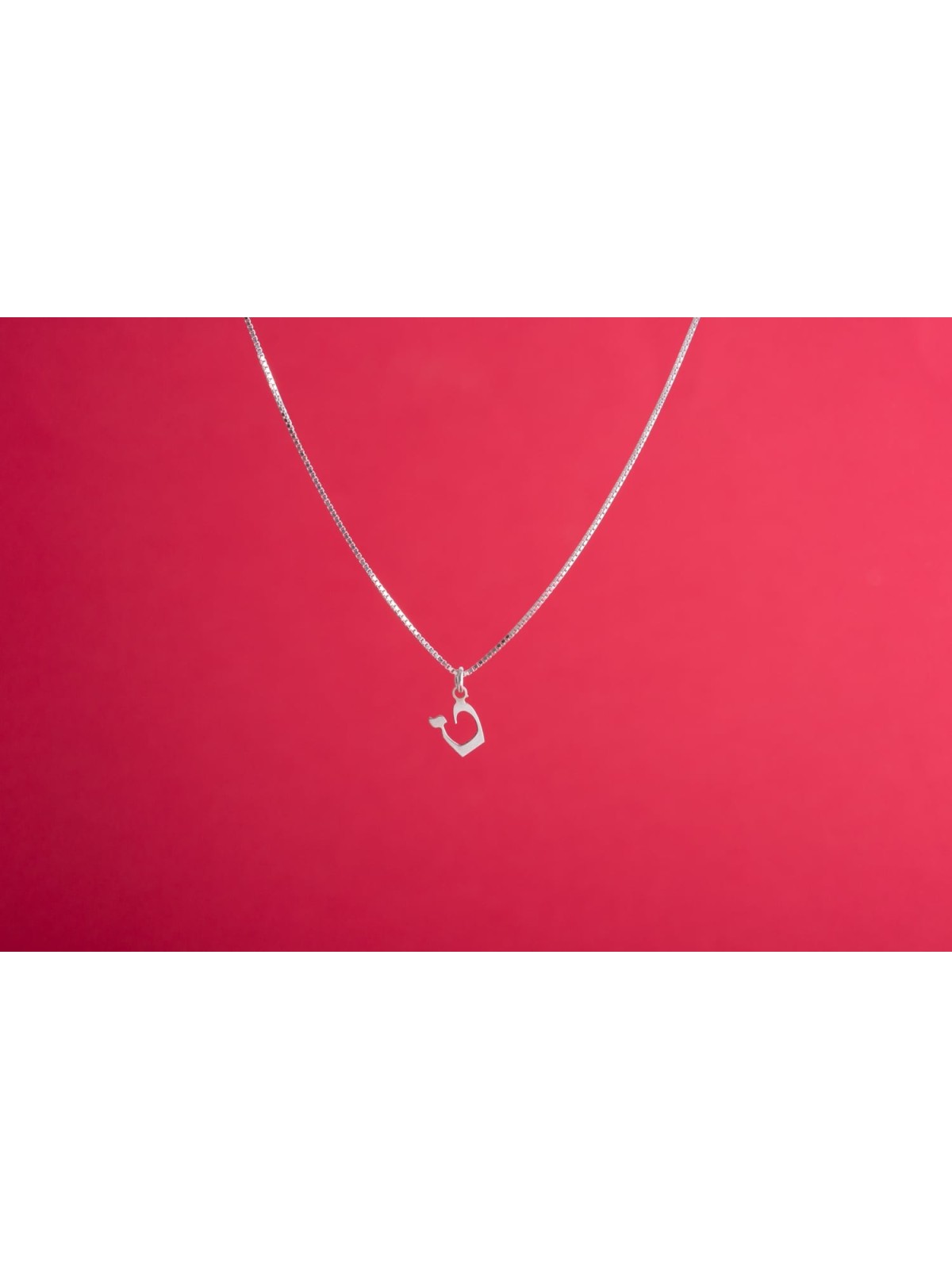 Vibrant Silver Classic Letter Pendant , Sterling Silver Family Necklac