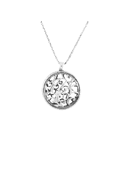 Cut Out Initial Modern Pendant , Sterling Silver Family Necklaces , Is