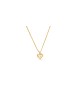 Yellow Gold Double Heart Pendant , Jewish Wedding Gifts , Israeli Juda