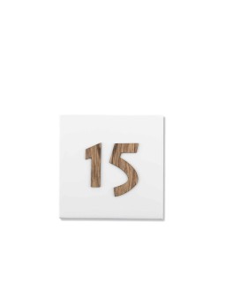 Black Painted Home Number Sign , Tu B'Av Gifts , Israeli Judaica