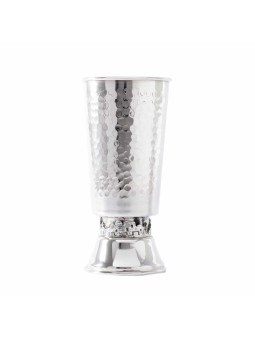 Hammered Customizable Wine Goblet , Passover Gifts , Israeli Judaica