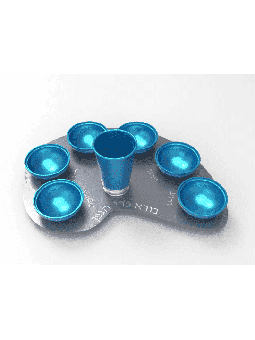 Anodized Aluminum Custom Colors Passover Plate , Aluminum Seder Plates