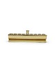 Modern Polished Brass Traveling Menorah for Candle , Modern Hanukkah M