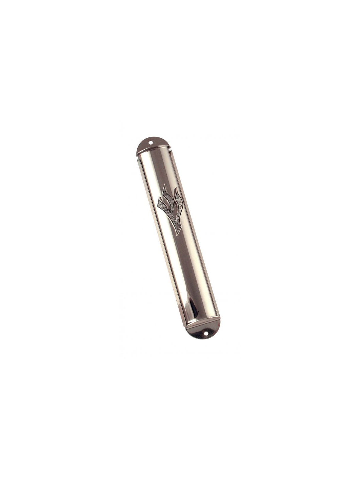 Silver Plate Rounded Mezuzah Case | Silver Mezuzah