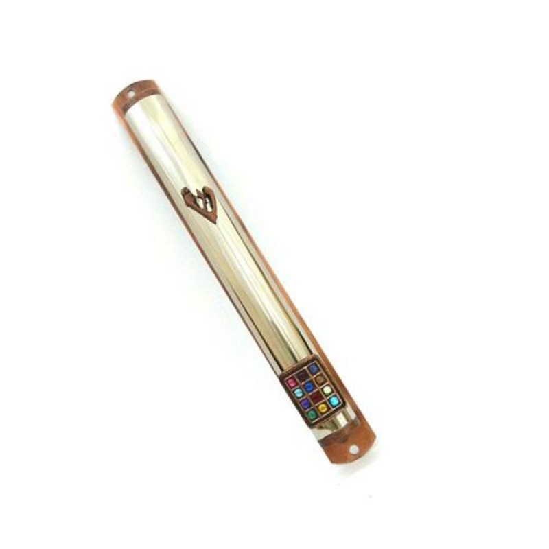 12 Tribe BreastPlate Silver Mezuzah | Silver Mezuzah