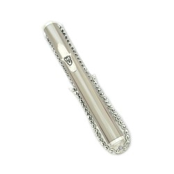 Silver Plated Hamsa Mezuzah | Silver Mezuzah