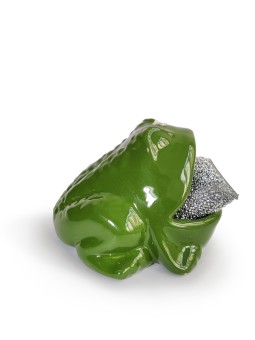 Frog Looking Ceramics Spoge holder , Tu B'Av Gifts , Israeli Judaica