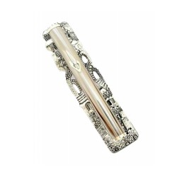 Silver Plated Old City Jerusalem Mezuzah | Silver Mezuzah