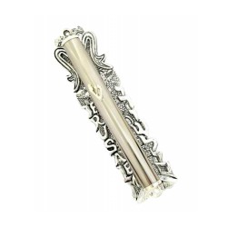 Silver Plated Jerusalem letter Mezuzah | Silver Mezuzah