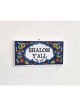 Ceramic Wall Plaque Armenian Floral Design Shalom YALL | Top Sellers
