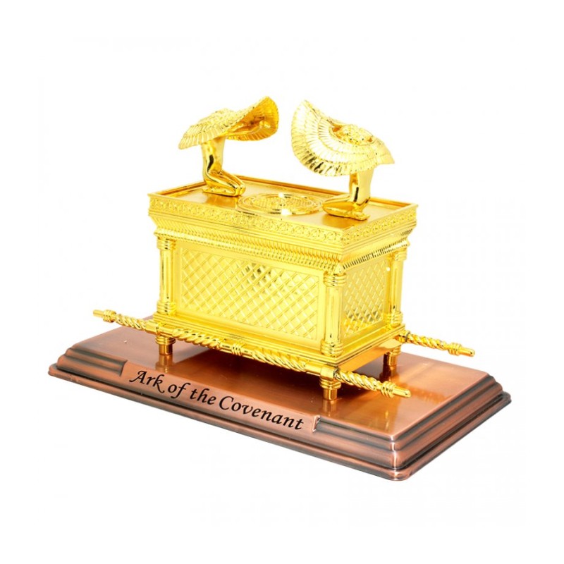 Ark of the Covenant Sculpture with Poles and Cherubim G... | Figurines