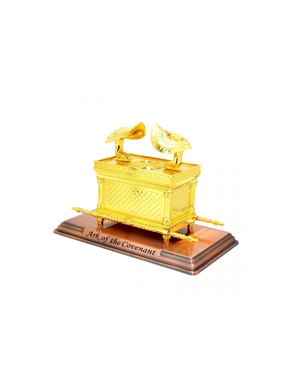 Ark of the Covenant Sculpture with Poles and Cherubim G... | Figurines