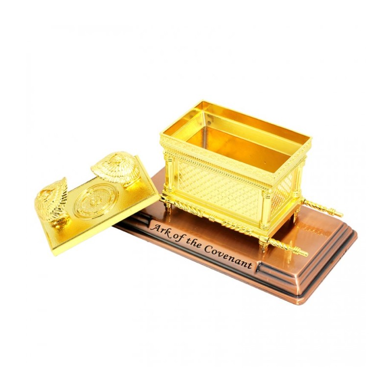 Ark of the Covenant Sculpture with Poles and Cherubim G... | Figurines