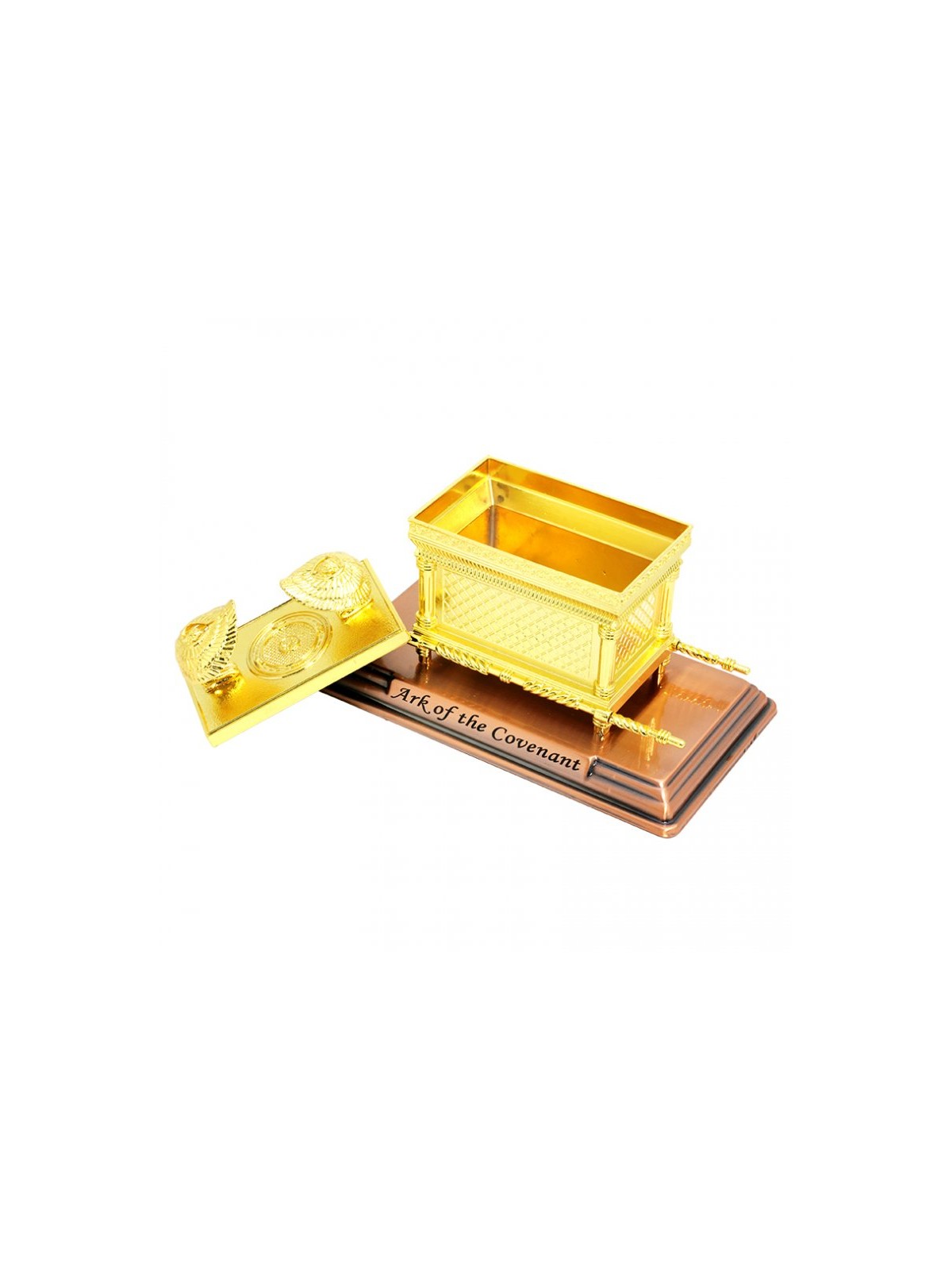 Ark of the Covenant Sculpture with Poles and Cherubim G... | Figurines