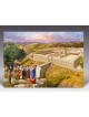 Laminated Colorful Wall Poster Pilgrim Jews arriving at T... | Posters