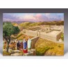 Laminated Colorful Wall Poster Pilgrim Jews arriving at T... | Posters