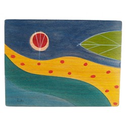 Set de table rectangulaire Chemin jaune par Kakadu Art | Décorations de table