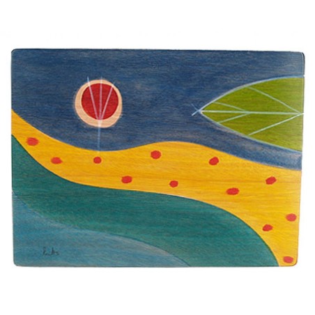 Rectangular Placemat Yellow Path by Kakadu Art | Table Decorations