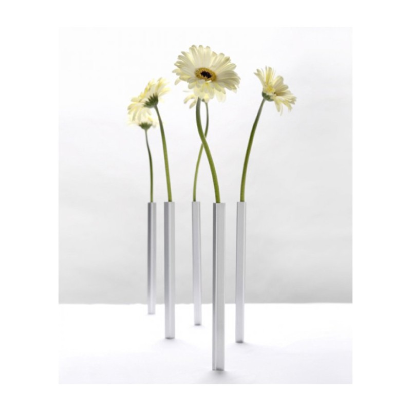 Silver Aluminum Magnetic Vase | Table Decorations