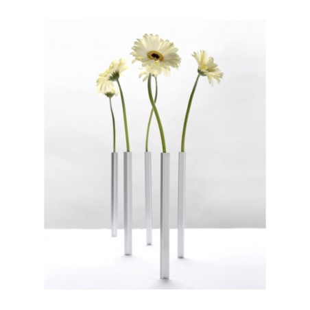 Silver Aluminum Magnetic Vase | Table Decorations