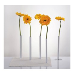 Silver Aluminum Magnetic Vase | Table Decorations