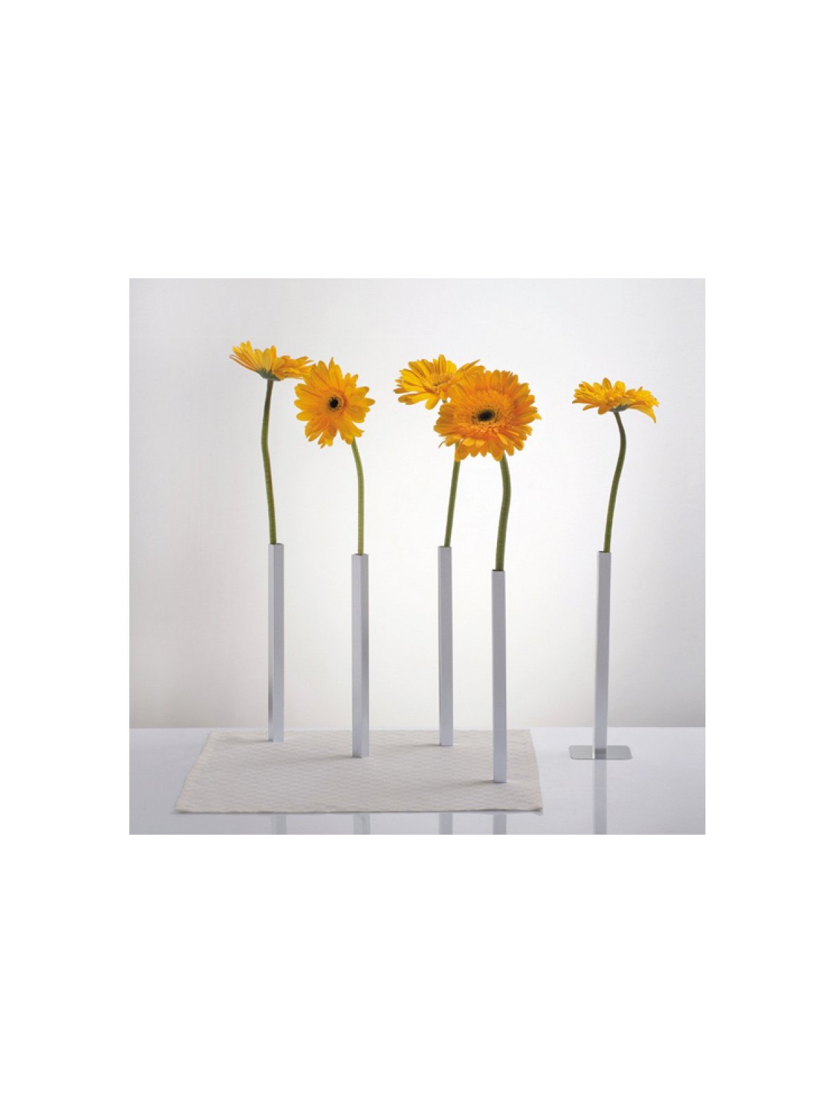 Silver Aluminum Magnetic Vase | Table Decorations